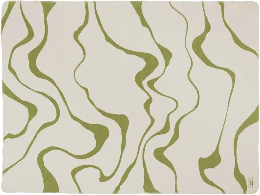 Зелено/кремаво одеяло 150x200 cm Felu – noo.ma