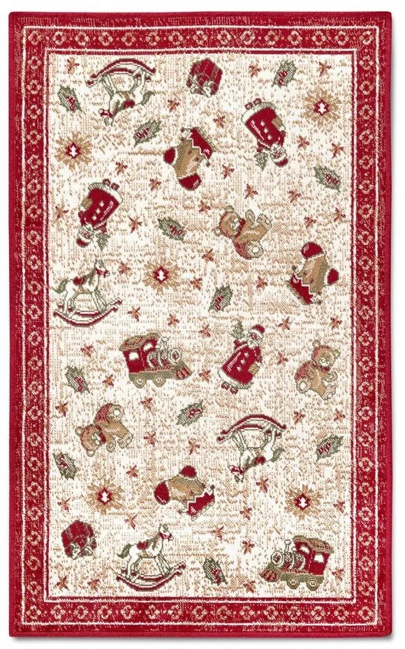 Червен килим с коледен мотив със смес от памук 50x80 cm Toy's Delight Red Christmas – Villeroy&amp;Boch