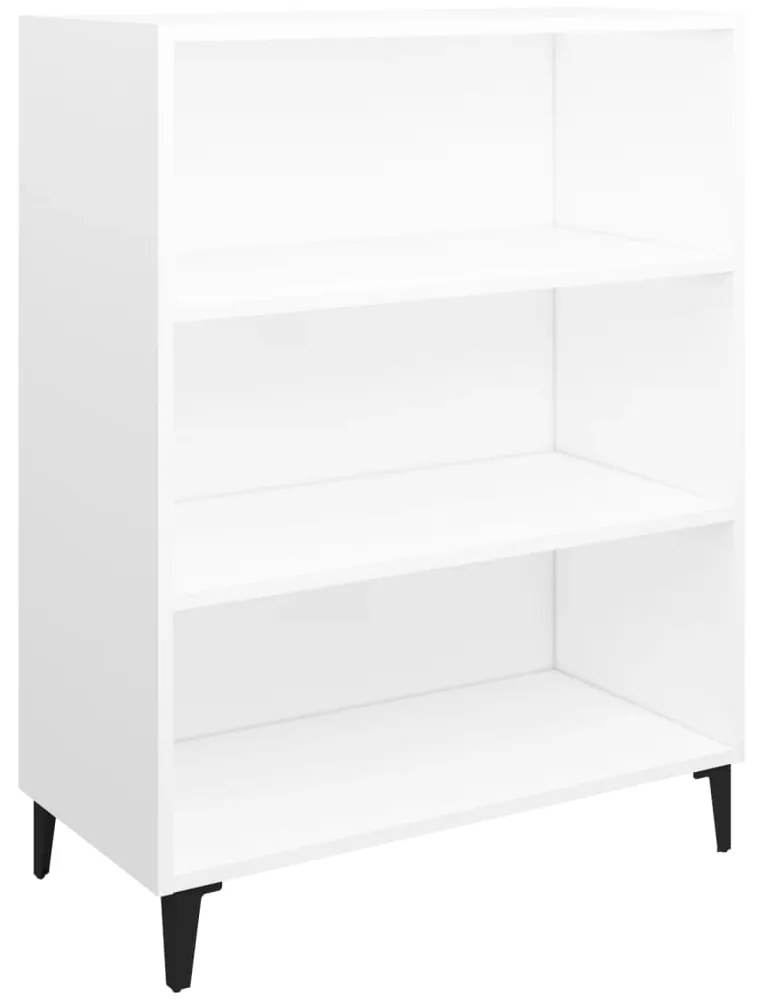 812249 vidaXL Сайдборд, бял, 69,5x32,5x90 см, инженерно дърво