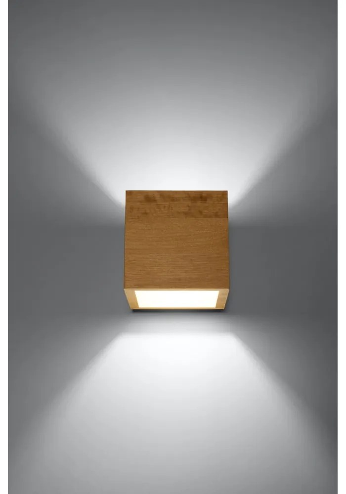 Дървена стенна лампа Geo - Sollux