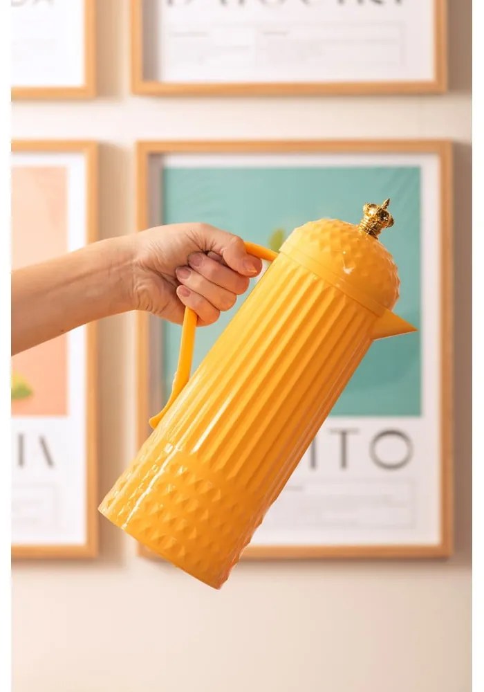 Жълт термос 920 ml Crown – PT LIVING