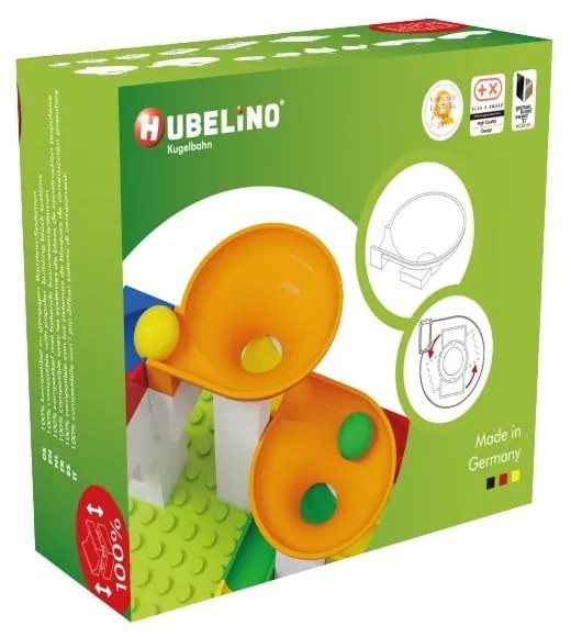 Комплект допълнителни части за писта за топчета , 44 бр. - Hubelino