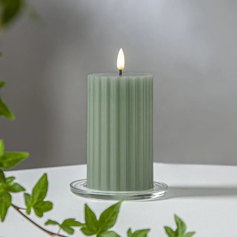 LED свещ (височина 15 см) Flamme Stripe - Star Trading
