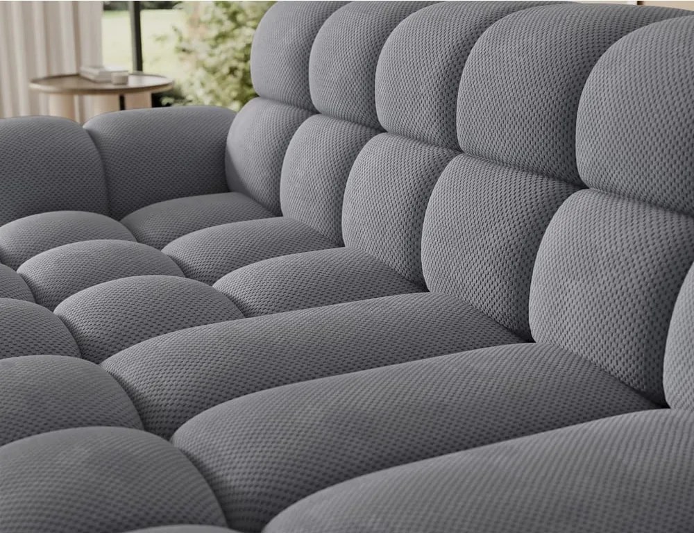 Сив разтегателен ъглов диван (ляв ъгъл) Ceedro – ELTAP