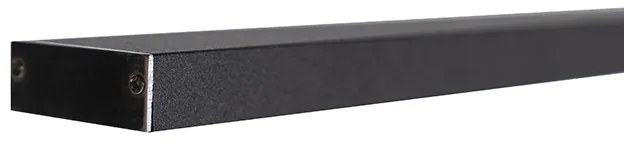 Дизайнерски висящ аплик черен с LED с сензорен димер - Platina