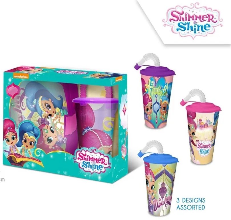 Kids Licensing - SHIMMER AND SHINE к-т кутия за храна и чаша със сламка