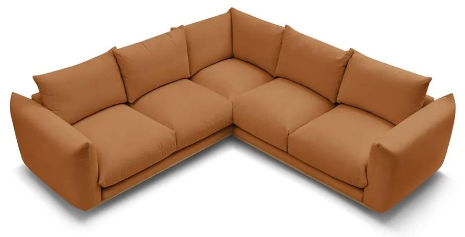 Оранжев ъглов диван Ernest – Bobochic Paris