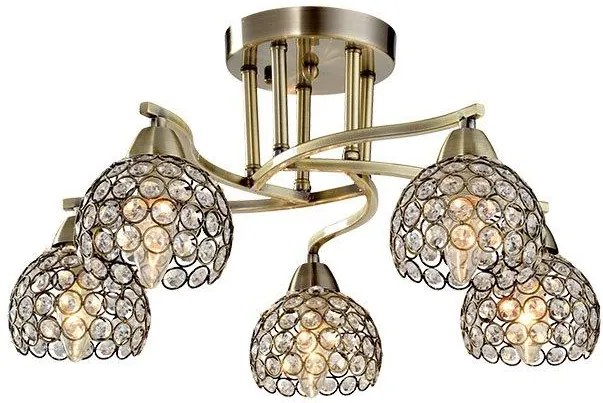 Полилей Elmark Liza осветително тяло с пет светлини-Злато