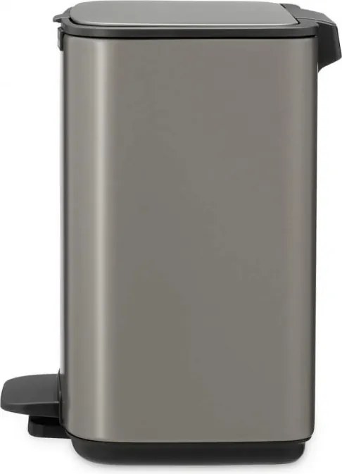 Кош за боклук Brabantia Bo Pedal 1010126, 4 л, Леко затваряне, Противоплъзгаща основа, Сив