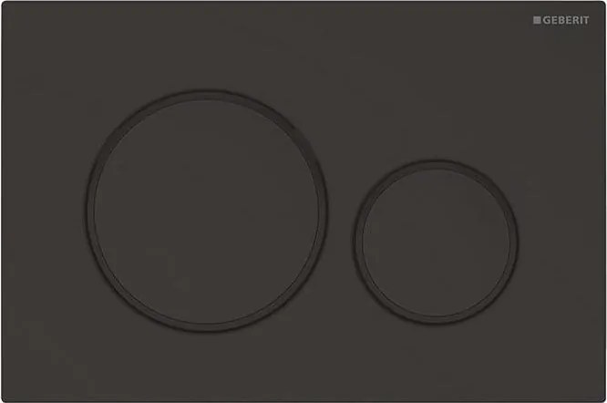 Geberit 115.882.16.1 - Бутон за промиване Sigma20 24,6x16,4 cm в матово черно