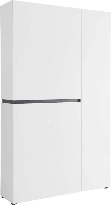 БЯЛ ВИСОК ШКАФ ЗА ОБУВКИ ЙЕС С 5 ВРАТИ 120/34/200 СМ XORA 48256040017