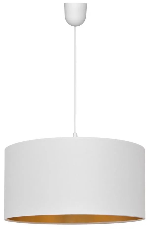Полилей ALBA 1xE27/15W/230V, Ø 40 см, бял/златен