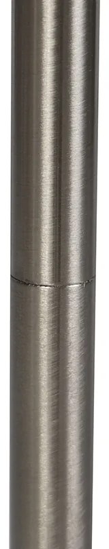 Модерна подова лампа стомана с LED - Berdien