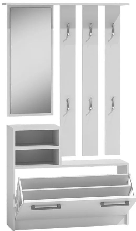 Мебели за антре Kolom-White