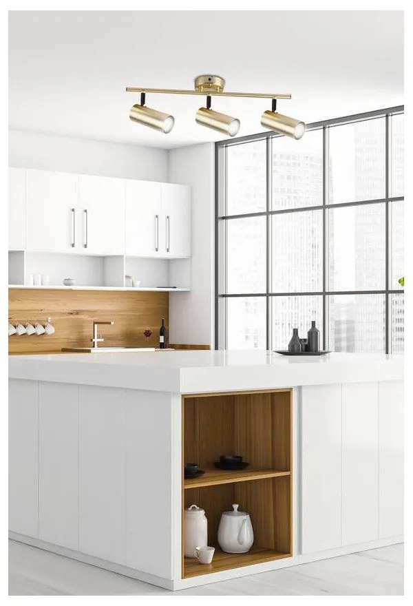 Метален прожектор в златист цвят 9x56 cm Colly – Candellux Lighting