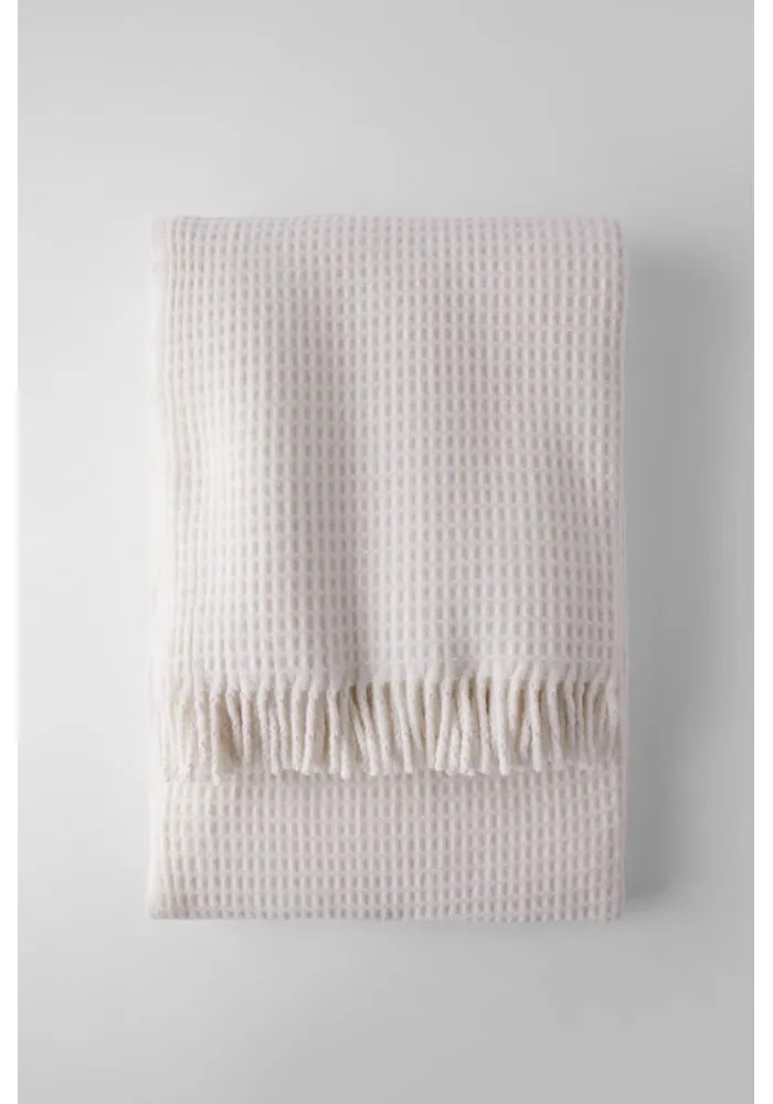 Вафлено одеяло в кремав цвят, 140 x 180 cm Waffel - Euromant