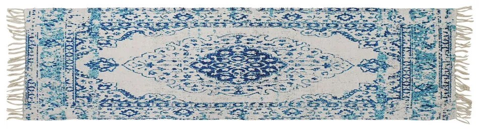 Килим DKD Home Decor Син Памук Chenille (60 x 240 x 1 cm)