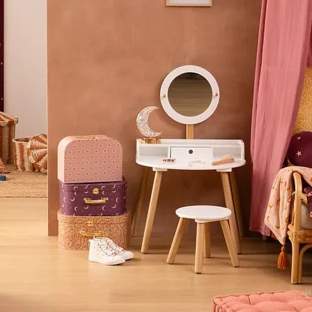 Детска тоалетка atmosphera Nomad, MDF, Бял