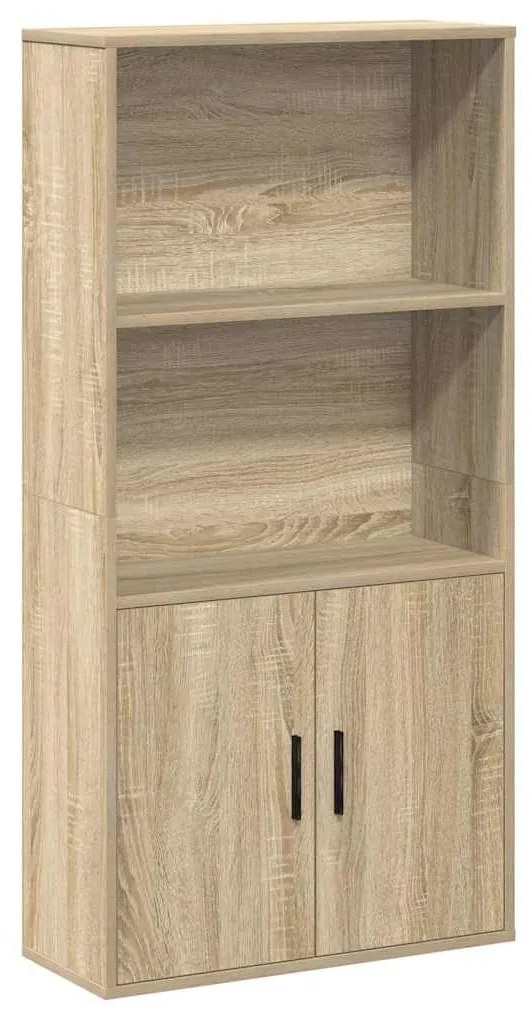 860420 vidaXL Библиотека, сонома дъб, 60x24x120 см, инженерно дърво