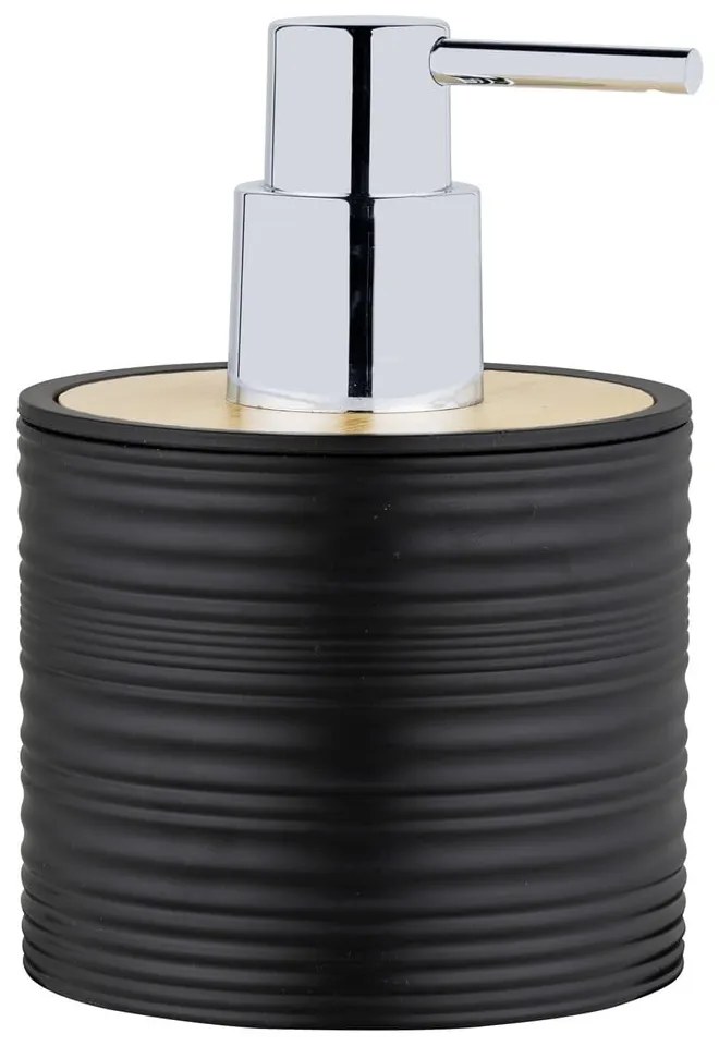 Черен пластмасов диспенсер за сапун 350 ml Lyon – Allstar