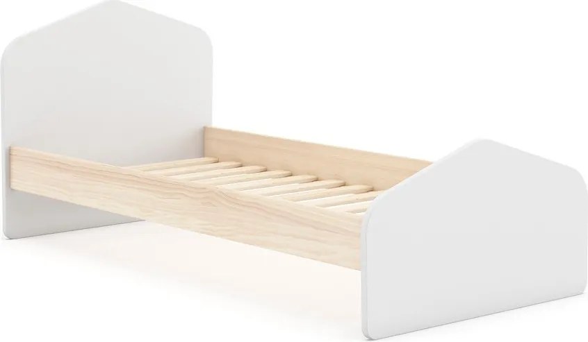 Детско легло от бял/естествен бор 90x190 cm Estefania - Marckeric