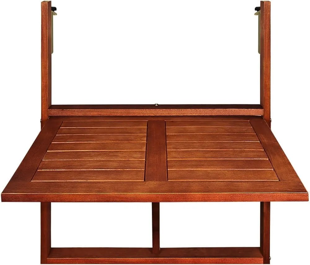 Сгъваема балконска маса от акациева дървесина - 65 x 45 x 87 cm