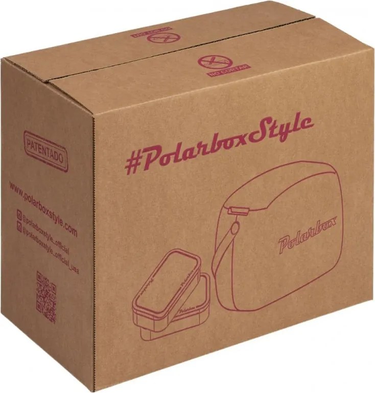 Хладилна чанта Polarbox Pop, 6 литра, Включени 2 кутии за обяд, Запазва студено до 24 часа, Син/Розов