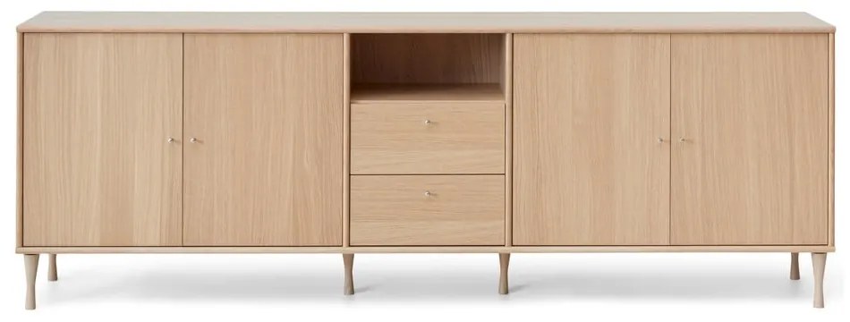 Нисък скрин с дъбов декор 220x76 cm Mistral - Hammel Furniture