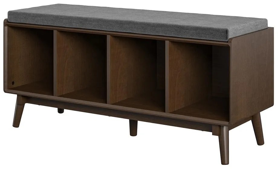 Кафяв шкаф за обувки с пейка Brittany - Novogratz