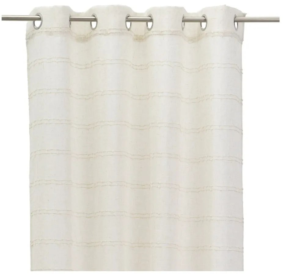 Бежово перде със смес от лен 140x260 cm Nodes – Casa Selección