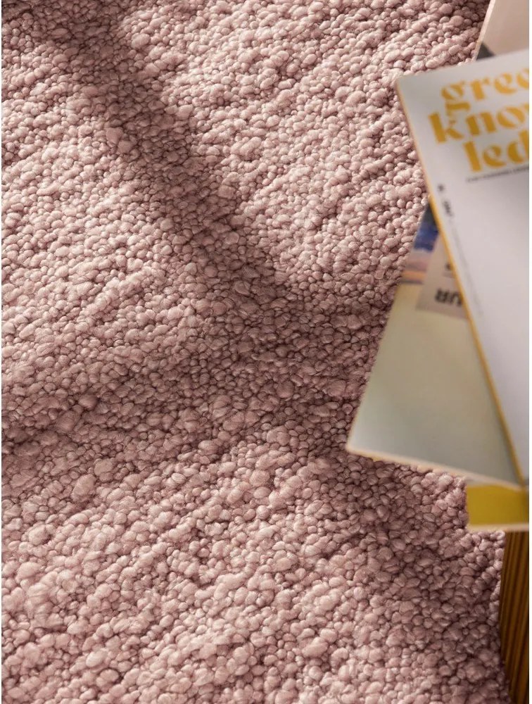 Сиво-розова ръчно изработена пътека от букле 80x200 cm Notting Hill Portobello – Ted Baker