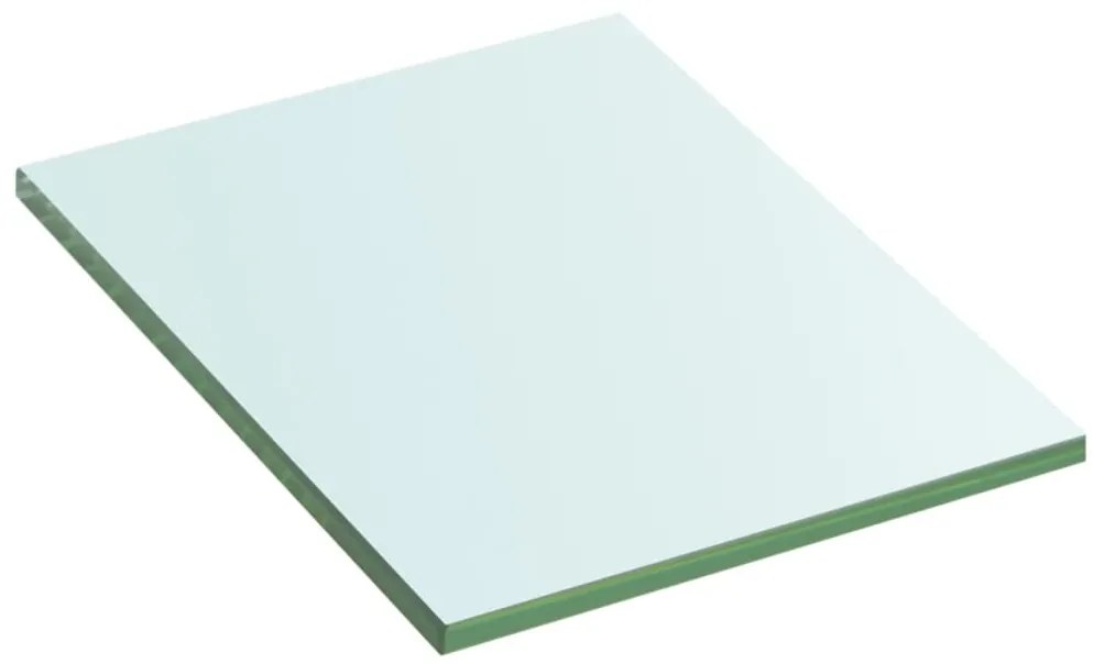 3051543 vidaXL Рафтове, 2 бр, панели прозрачно стъкло, 20x15 см