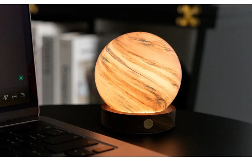 Кафява/в тъмно естествен цвят светлинна декорация с USB ø 8 cm Polar Cloud – Gingko