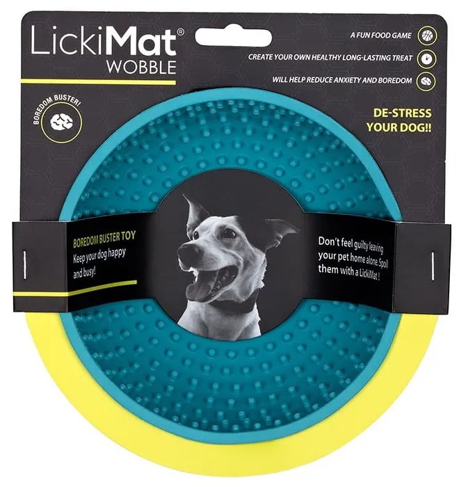 Облизване на купа Wobble Turquoise - LickiMat