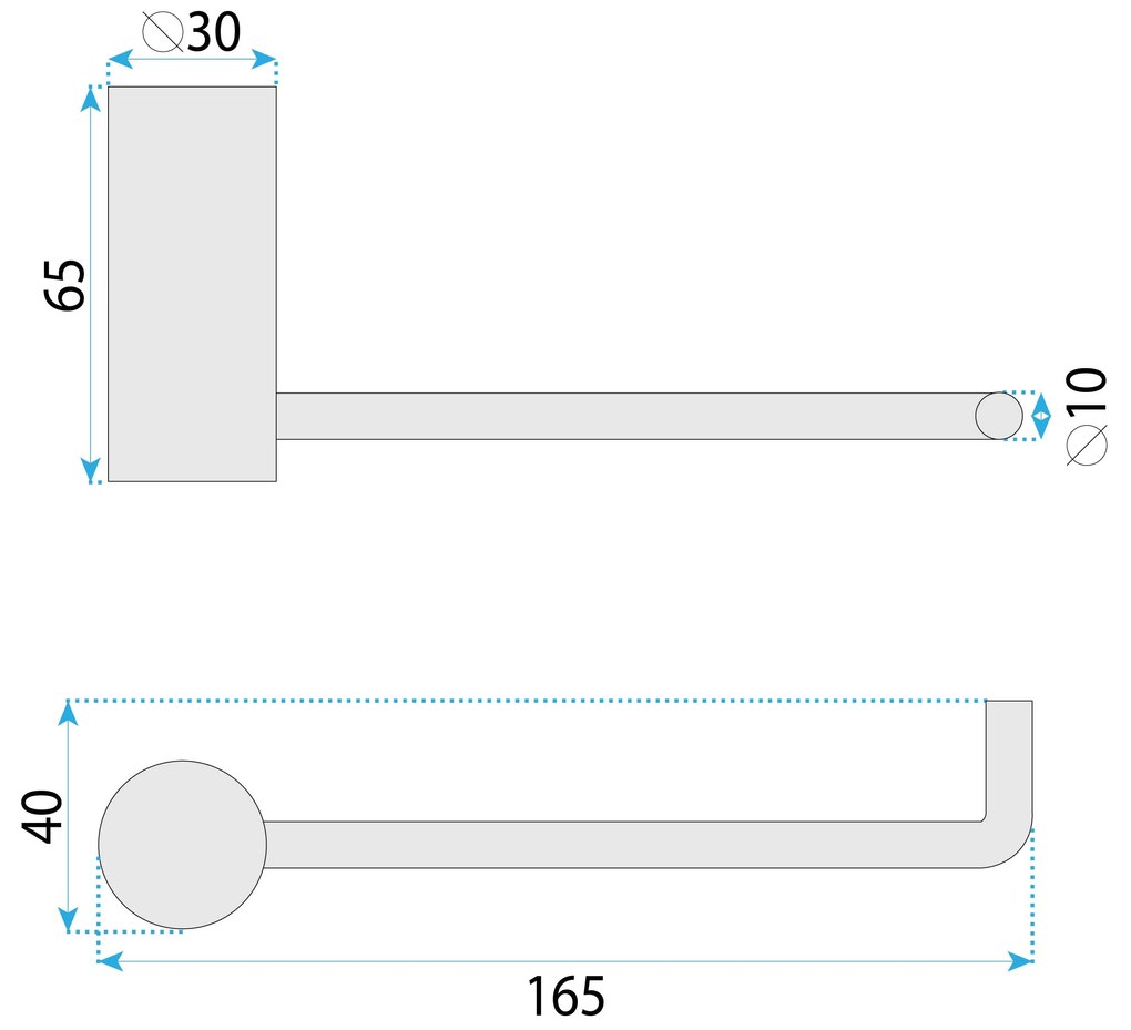 Закачалка за баня 9711A Prism Brush Gold