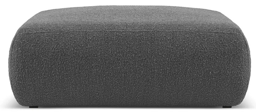 Тъмносива табуретка от плат букле Molino - Micadoni Home