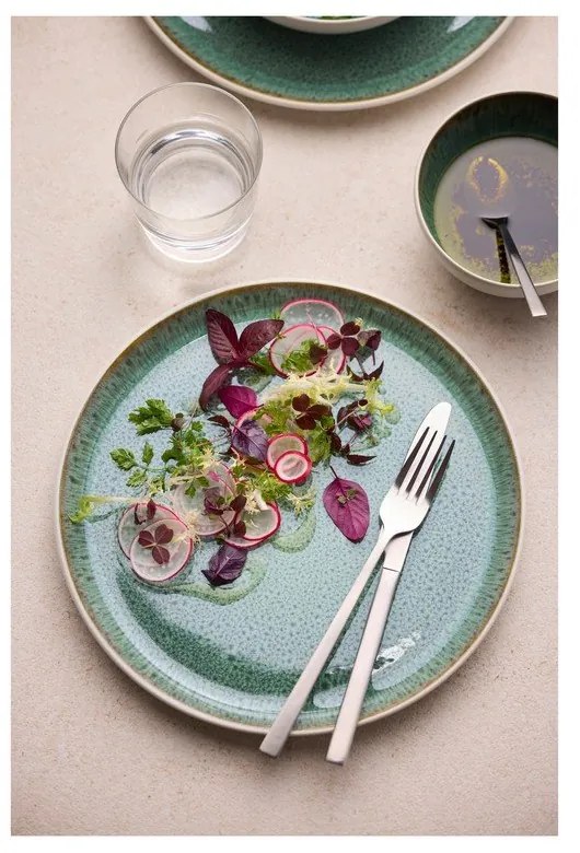 Бяла/зелена глинена купичка 400 ml Gastro White/Green – Bitz