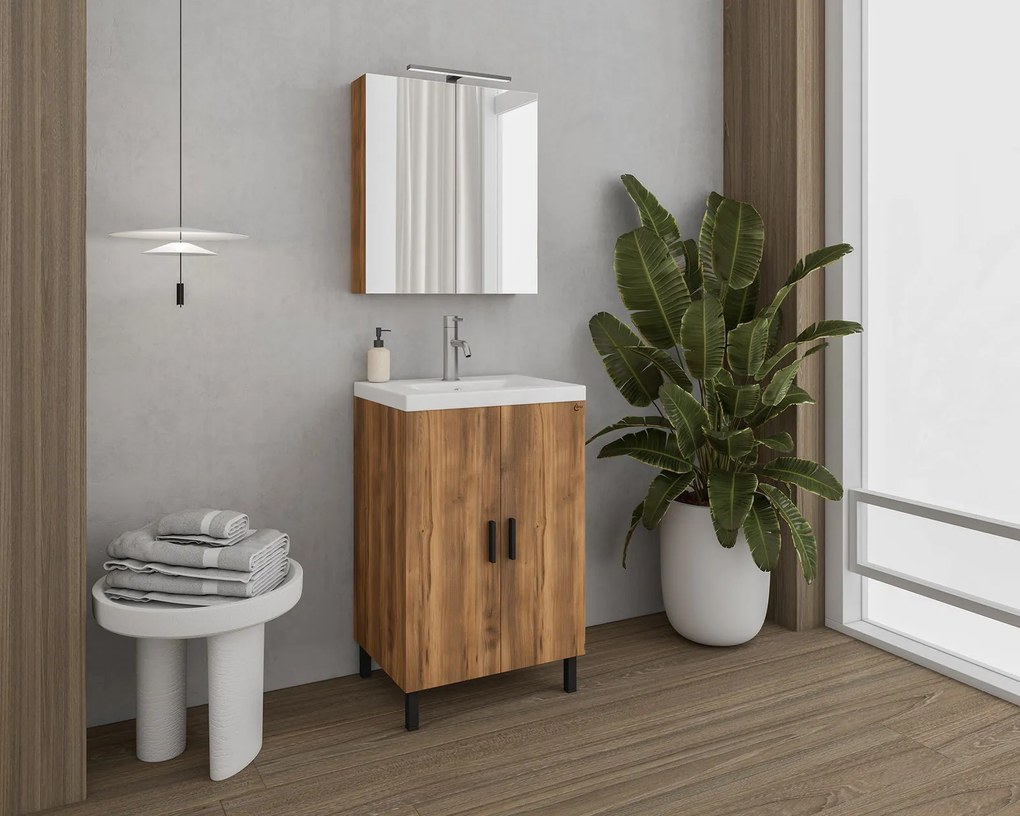 Комплект за баня Drop Roma 50-Кафяв