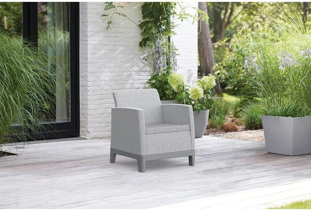 Светлосиви пластмасови градински столове в комплект 2 бр. Scandi Forma – Keter