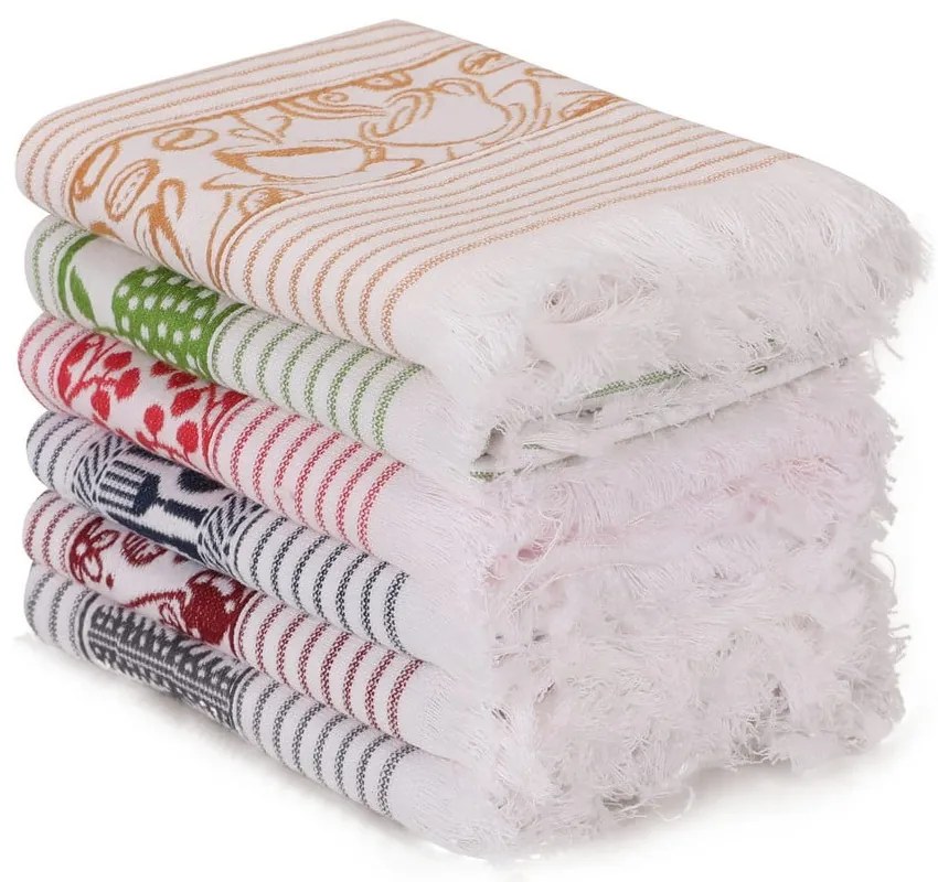 Памучни кърпи за съдове в комплект от 6 бр. 40x60 cm Pecete – Foutastic