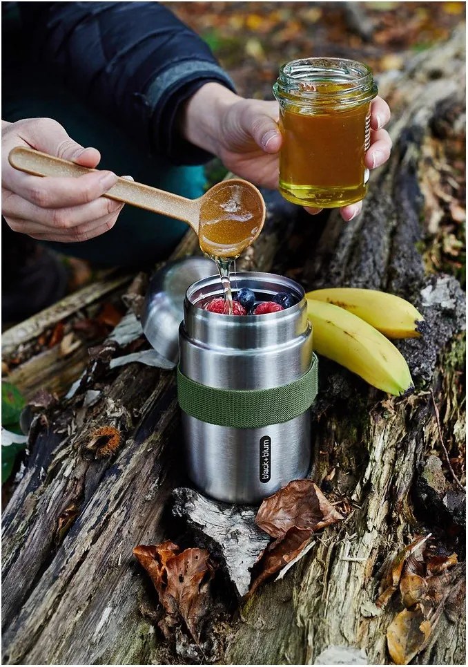 Термос за храна от неръждаема стомана в сребрист цвят 400 ml – Black + Blum