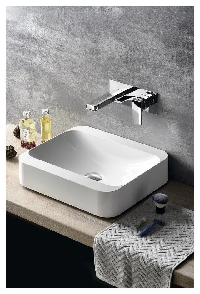 Вградена батерия за мивка в лъскаво-сребрист цвят (1 изход) Latus – Sapho