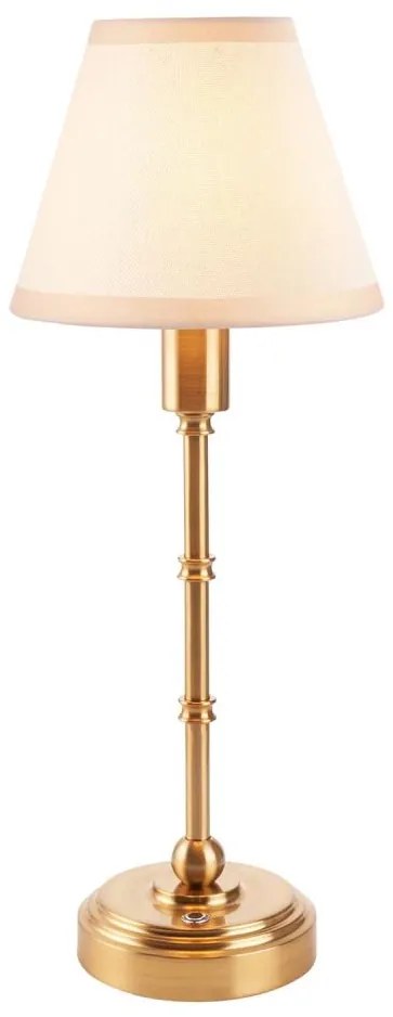 Endon 114811 - LED димируема акумулаторна настолна лампа BURLEY LED/1,5W/5V месинг/бял