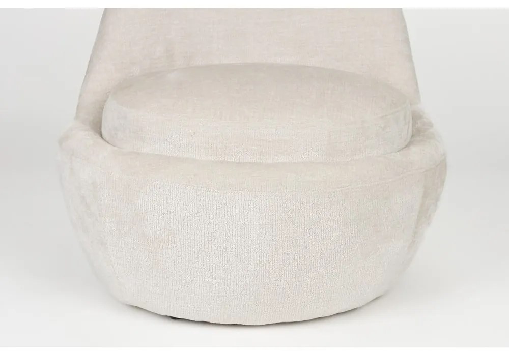 Кремаво кресло Nash – White Label