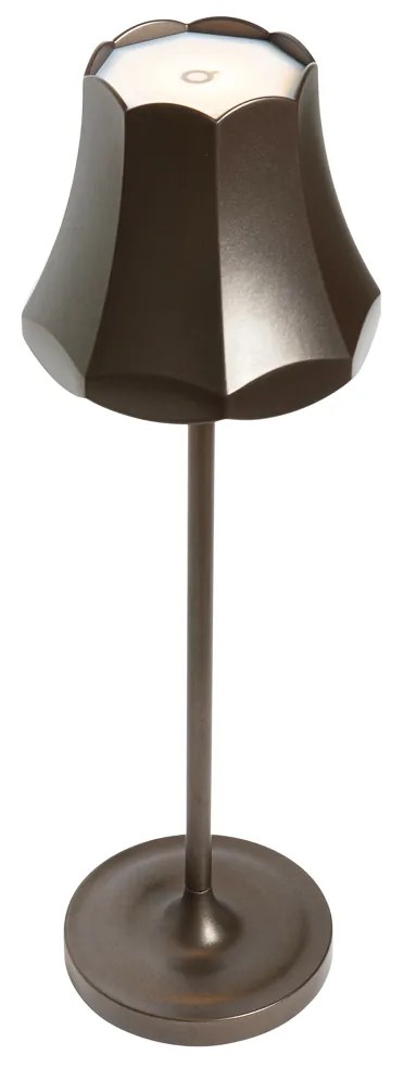 Комплект от 2 ретро настолни лампи тъмно бронз акумулаторни IP44 - Granny