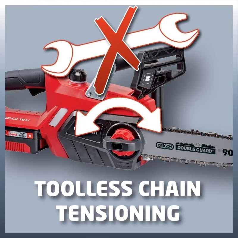 Акумулаторен верижен трион Einhell GE-LC 18 Li Kit Power X-Change, 18 V, 230 мм (4501760)