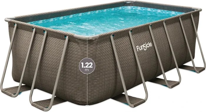 Сглобяем басейн с метална рамка FunSicle Oasis Pool Rattan FiltraBoost™ 4.00 x 2.00 x 1.22 м