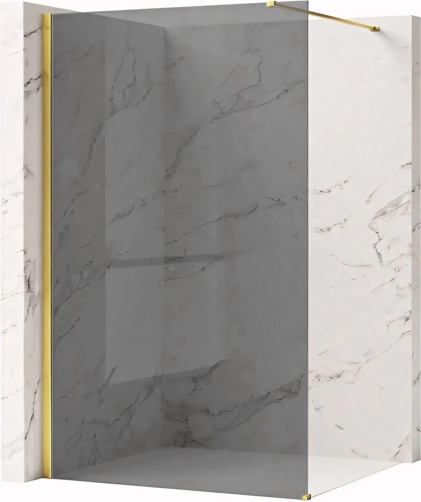 Параван за душ Rea Flexi Grey / Gold 140