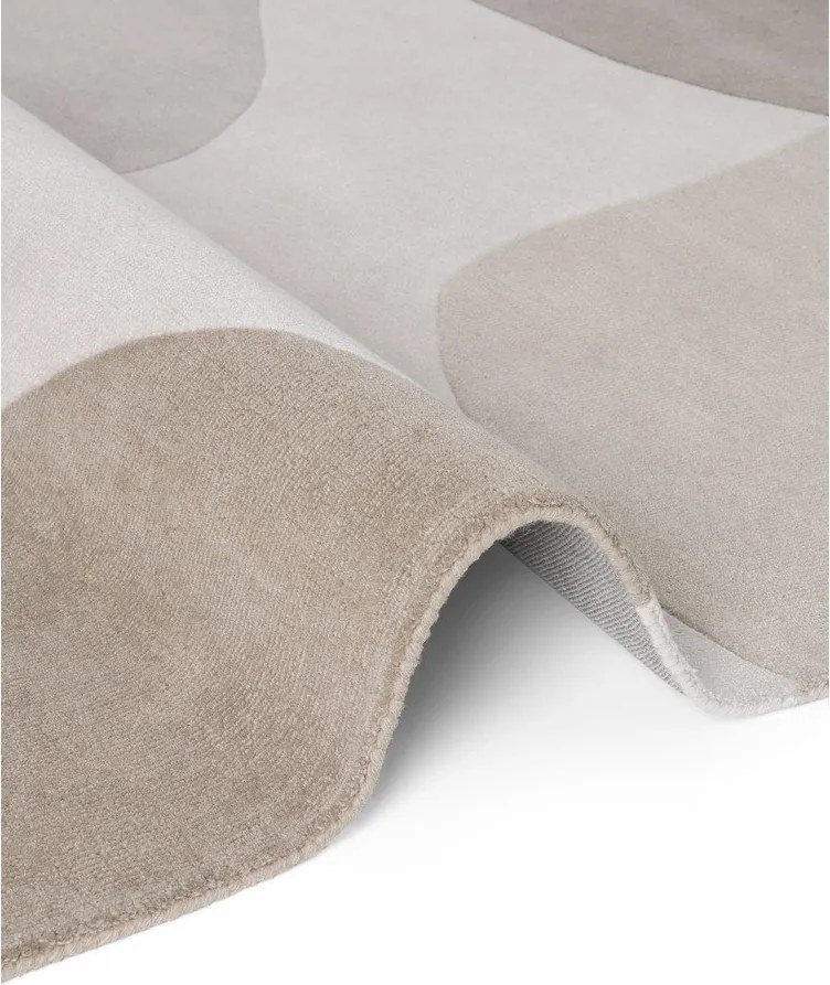 Бежов ръчно изработен вълнен килим 200x300 cm Hackney Clarissa – Ted Baker