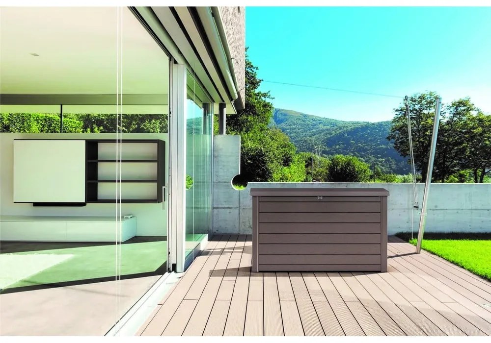 Кафява пластмасова градинска кутия за съхранение Ontario – Keter